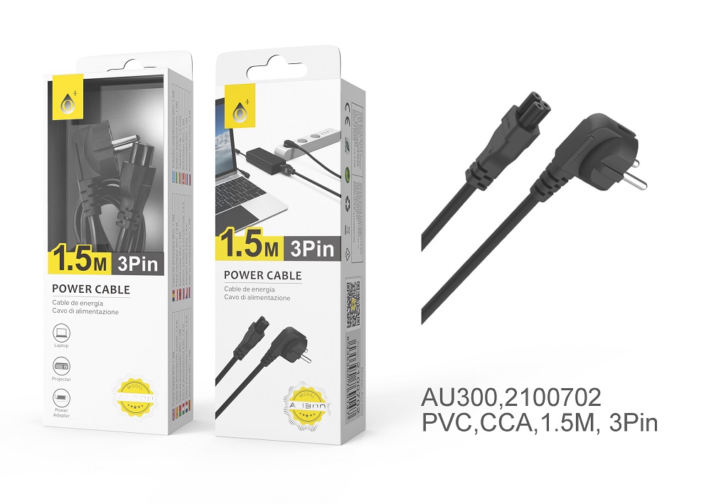 Cable de Alimentación Trébol 1.5M AU300