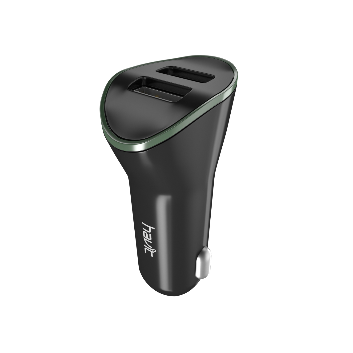 Cargador mechero DUAL USB 2.1A HV-CC8813 Negro