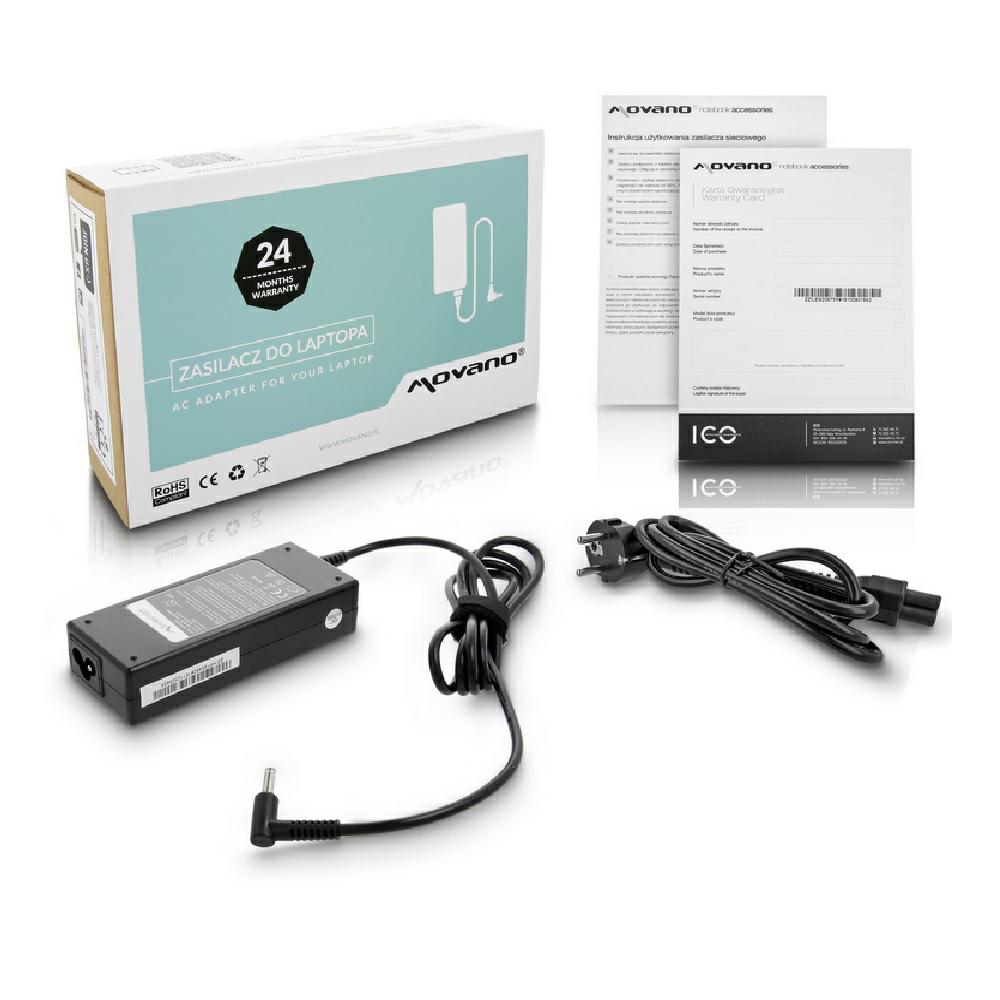Cargador para portátil HP 90W 19.5V 4.62A 4.5*3.0 pin central Movano