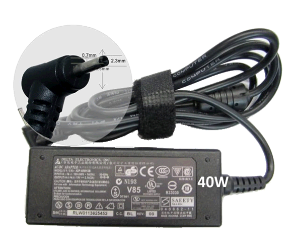 Cargador para portátil Toshiba 40W 19V 2.1A 3.5*1.35