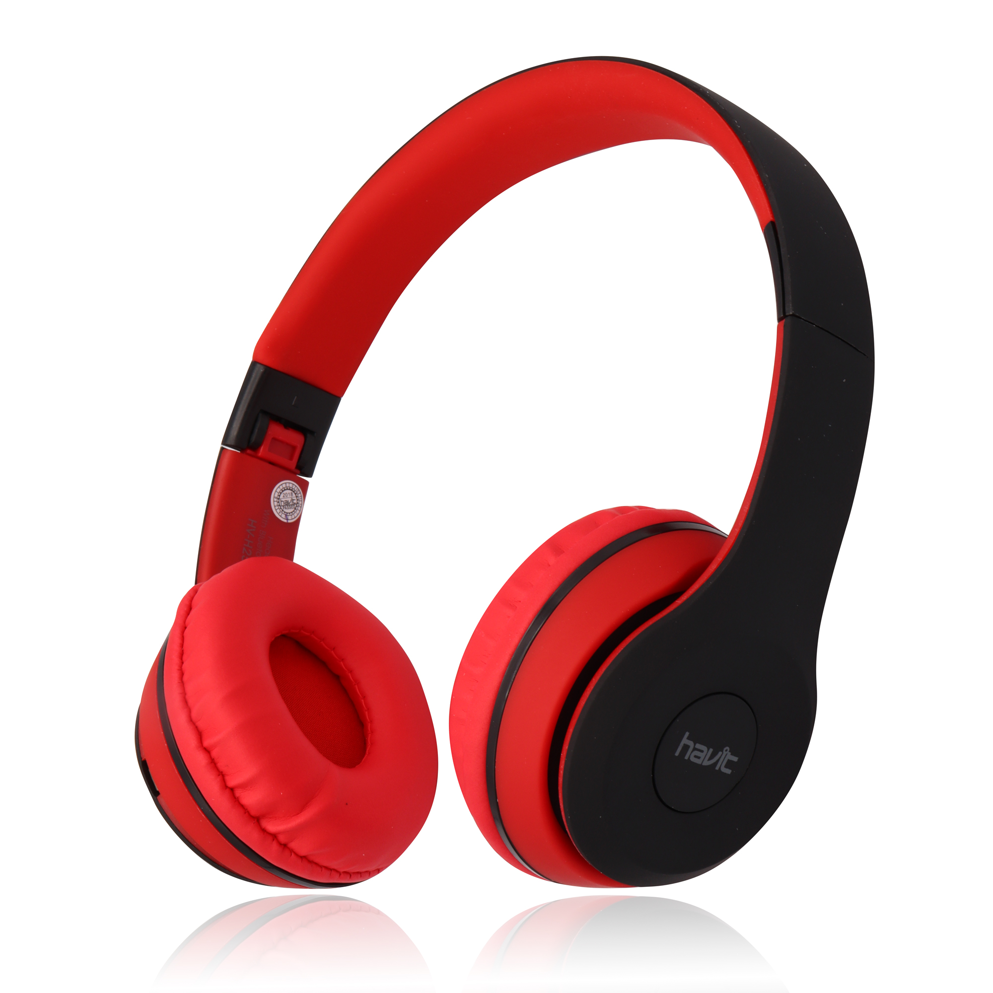 Casco Bluetooth Multifuncion FM/SD HV-H2575BT - Rojo
