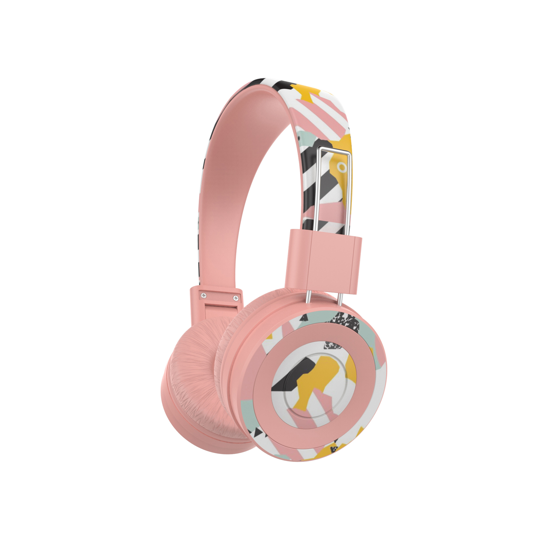 Casco estampados con manoslibres Rosa HV-H2238D