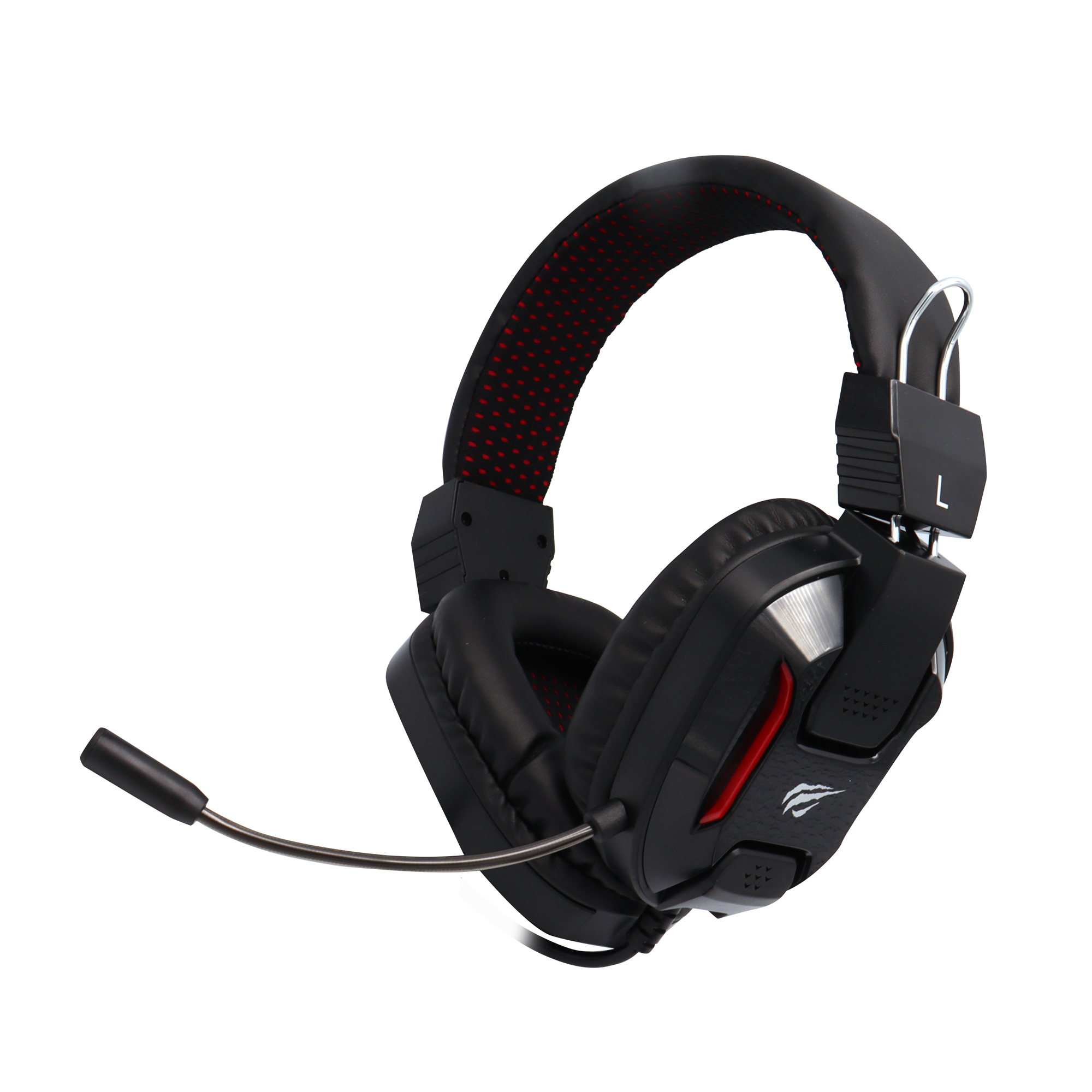 Cascos Gaming Negro Samurai Luz RGB Roja 2xJack+USB H2168D