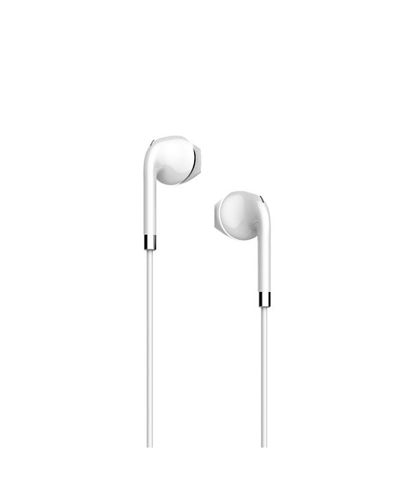 E47P Plata Auriculares con micro y control de volumen