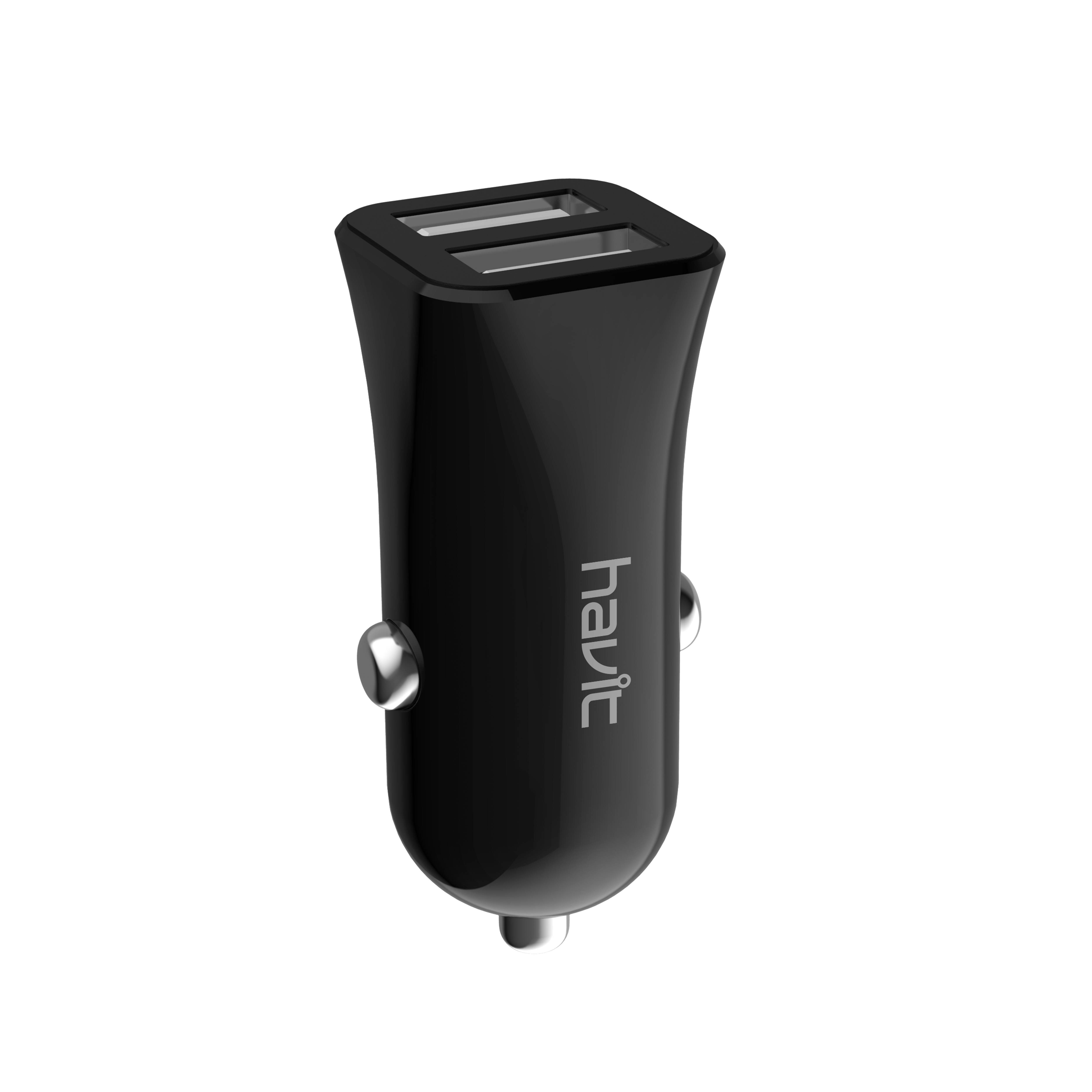H236 Negro Cargador de Mechero Dual USB 2.1A