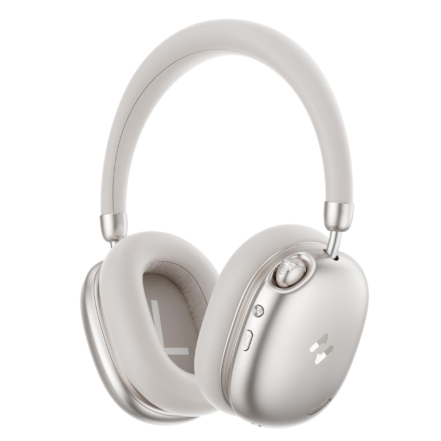 H670BT BEI Auriculares  Bluetooth V6.0 con Cancelación de Ruido (Con Control Patentado Giratorio)