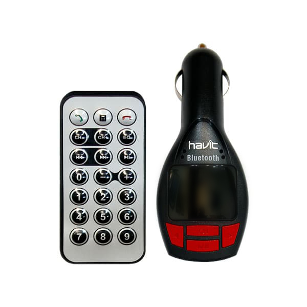 HV-FM50BT Transmisor FM Bluetooth con Puerto USB / Lector Micro SD / Aux,