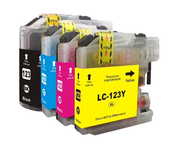 [M-LC123Y] INKJET DAYMA BROTHER LC123XL AMARILLO V.3 600 PAG PREMIUM