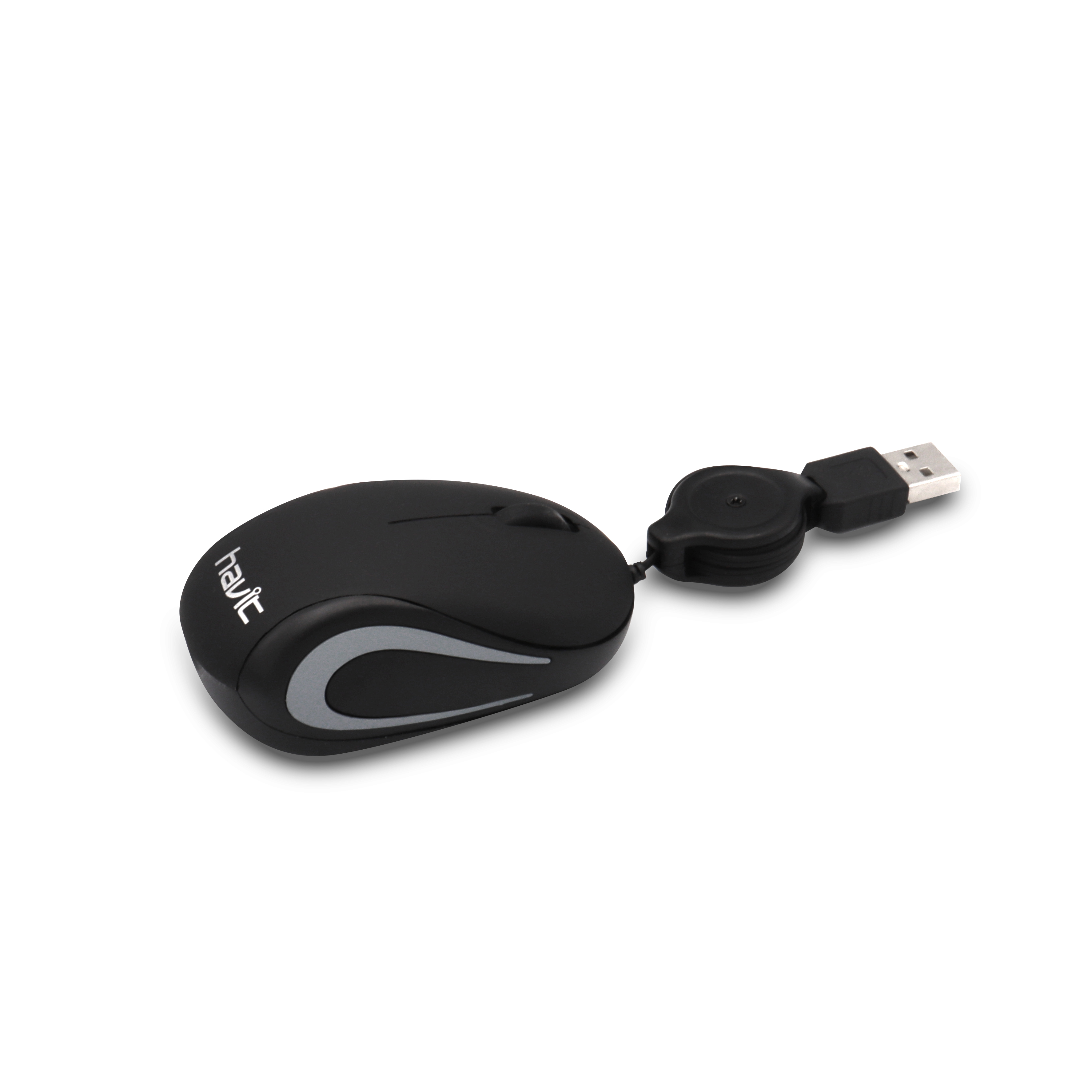 MS710 NEGRO Raton Mini con Cable Extensible