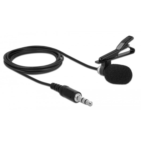 Microfono con pinza portable, cable 1.5m Lavalier Jack 3.5mm