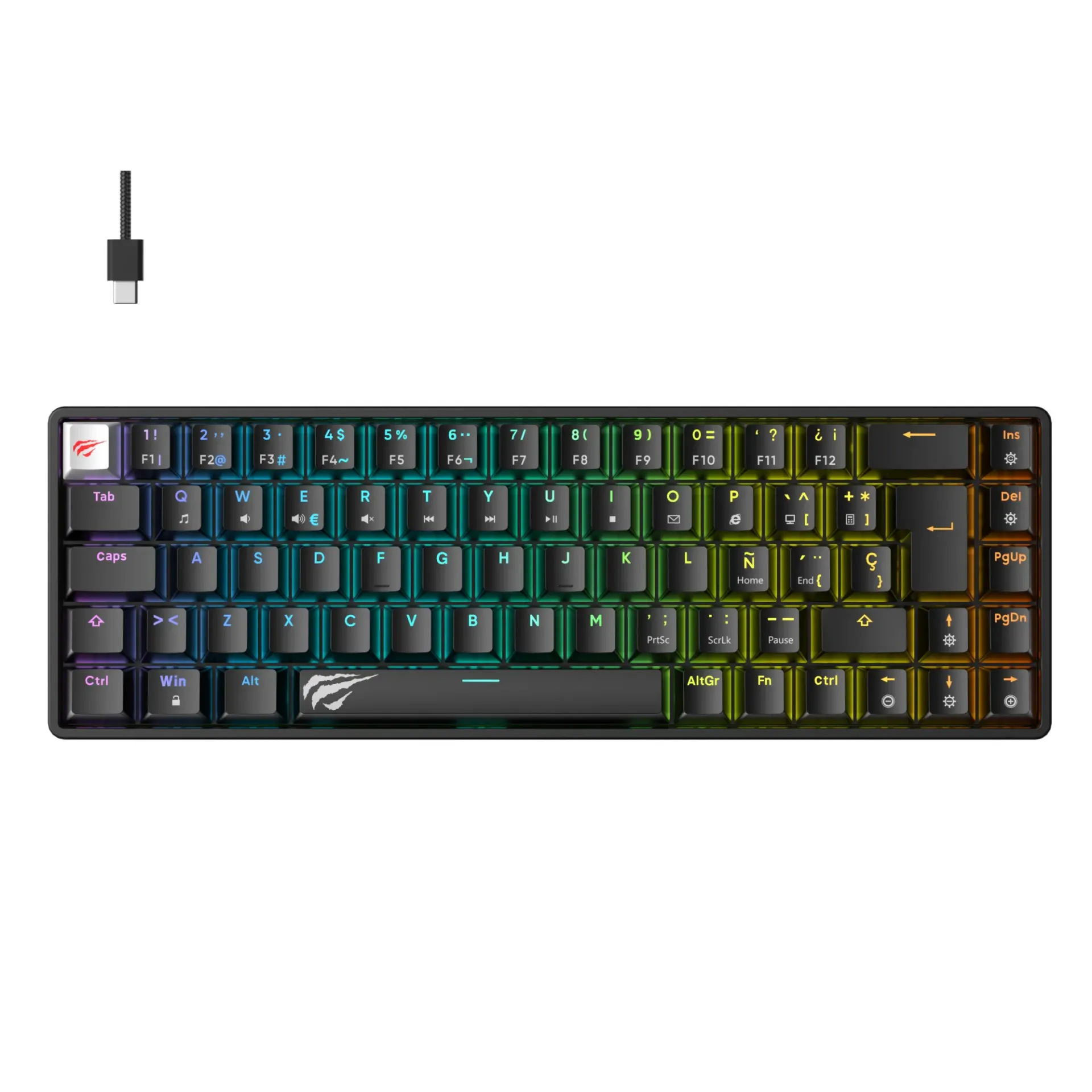 Mini Teclado Gaming Mecánico Retroiluminado RGB KB860L-SP