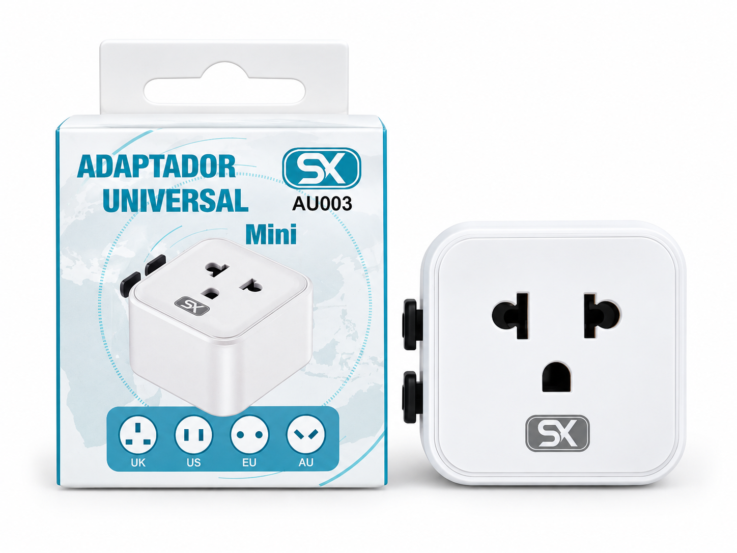 SX AU003 ADAPTADOR INTERNACIONAL 10A 2500W MAX.